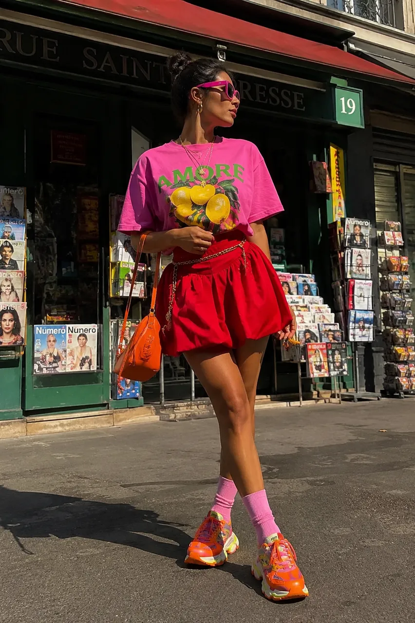 Estilo vibrante con toques de color